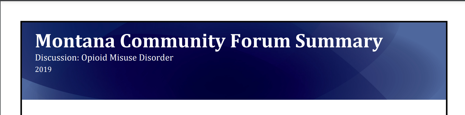 MSU ROTA Community Forum Summary
